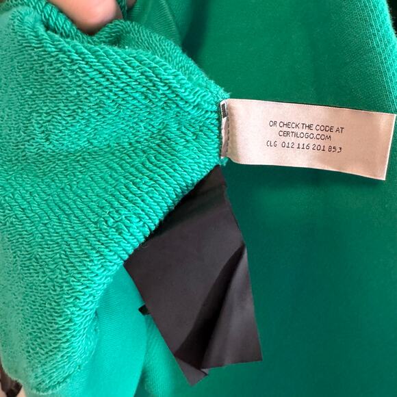 •NEW• Palm Angels Leopard Kill The Bear Green Crew Sweat • Medium (oversized) - Picture 11 of 16